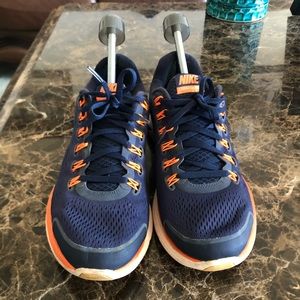 2012 Nike Mens Lunarglide 4 524977-408 Blue Running Athletic Shoes Size US 8.5